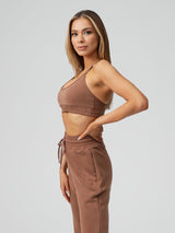 Thumbnail 3 of Luxe Bralette - Cocoa, 3 of 5