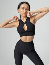 Thumbnail 13 of Sphynx Ribbed Sports Bra - Onyx Black, 13 of 27