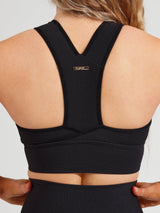 Thumbnail 7 of Sphynx Ribbed Sports Bra - Onyx Black, 7 of 27