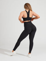 Thumbnail 8 of Sphynx Ribbed Sports Bra - Onyx Black, 8 of 27