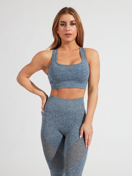 Recharge Seamless Sports Bra - Pacific